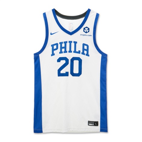 Jared McCain Philadelphia 76ers 2024 Summer League Game Worn